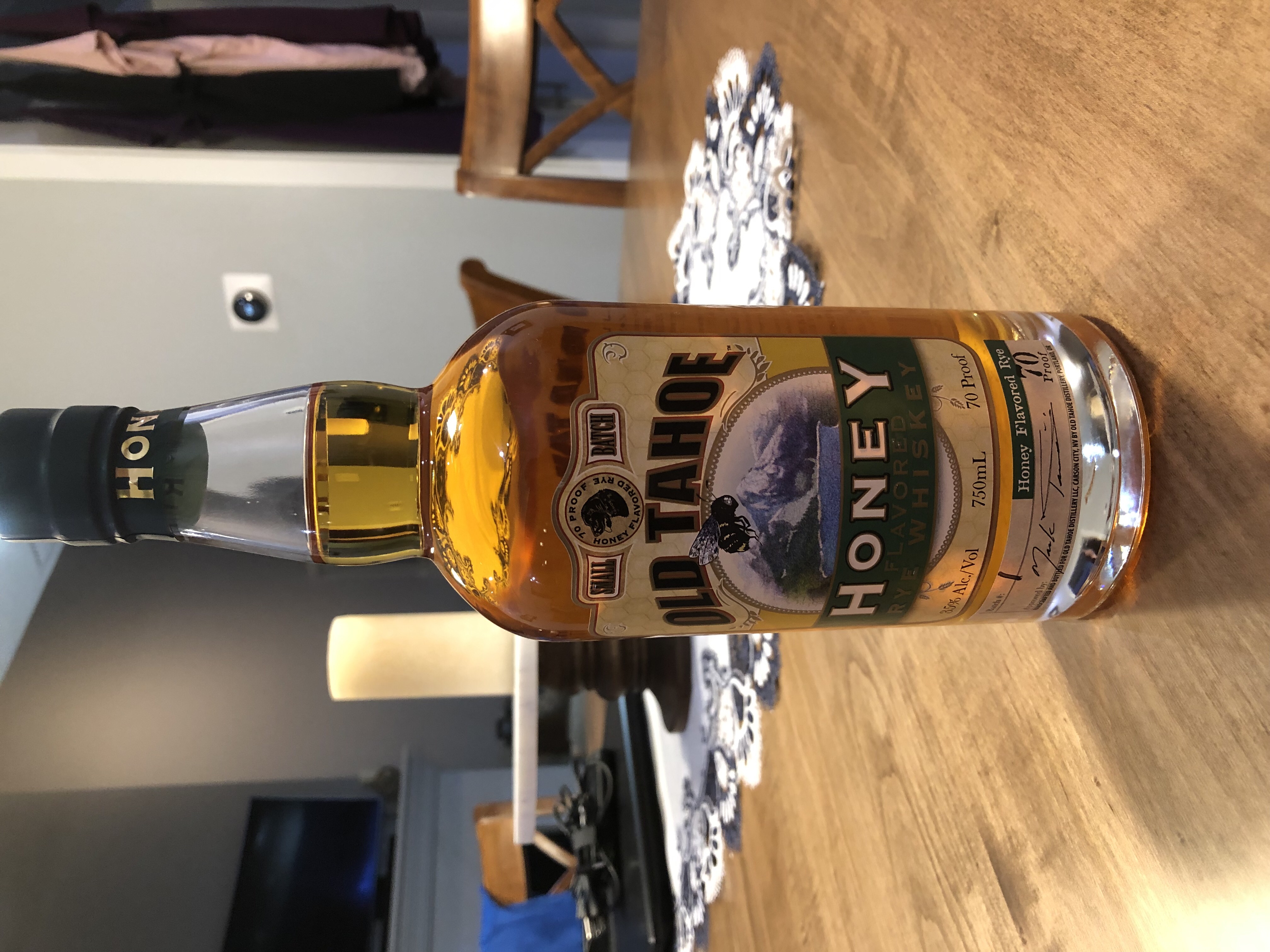 Old Tahoe Honey Flavored Rye Whiskey