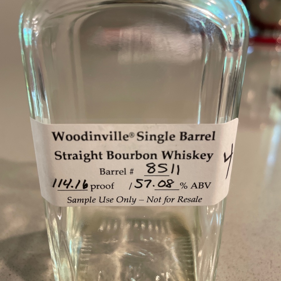 woodinville single barrel straight bourbon whiskey (barrel 8511 1010 washington pick)
