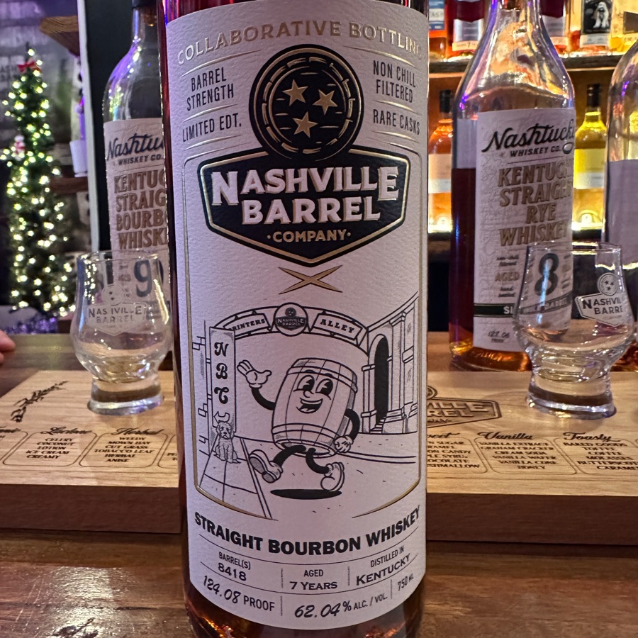 Nashville Barrel Company Straight Bourban Whiskey