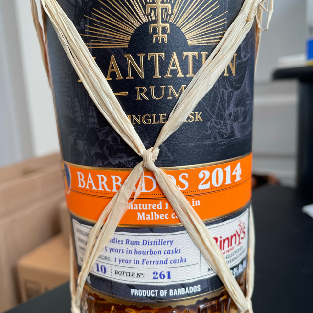 Plantation single cask Barbados 2014 7 years old Malbec cask (Binny's pick)