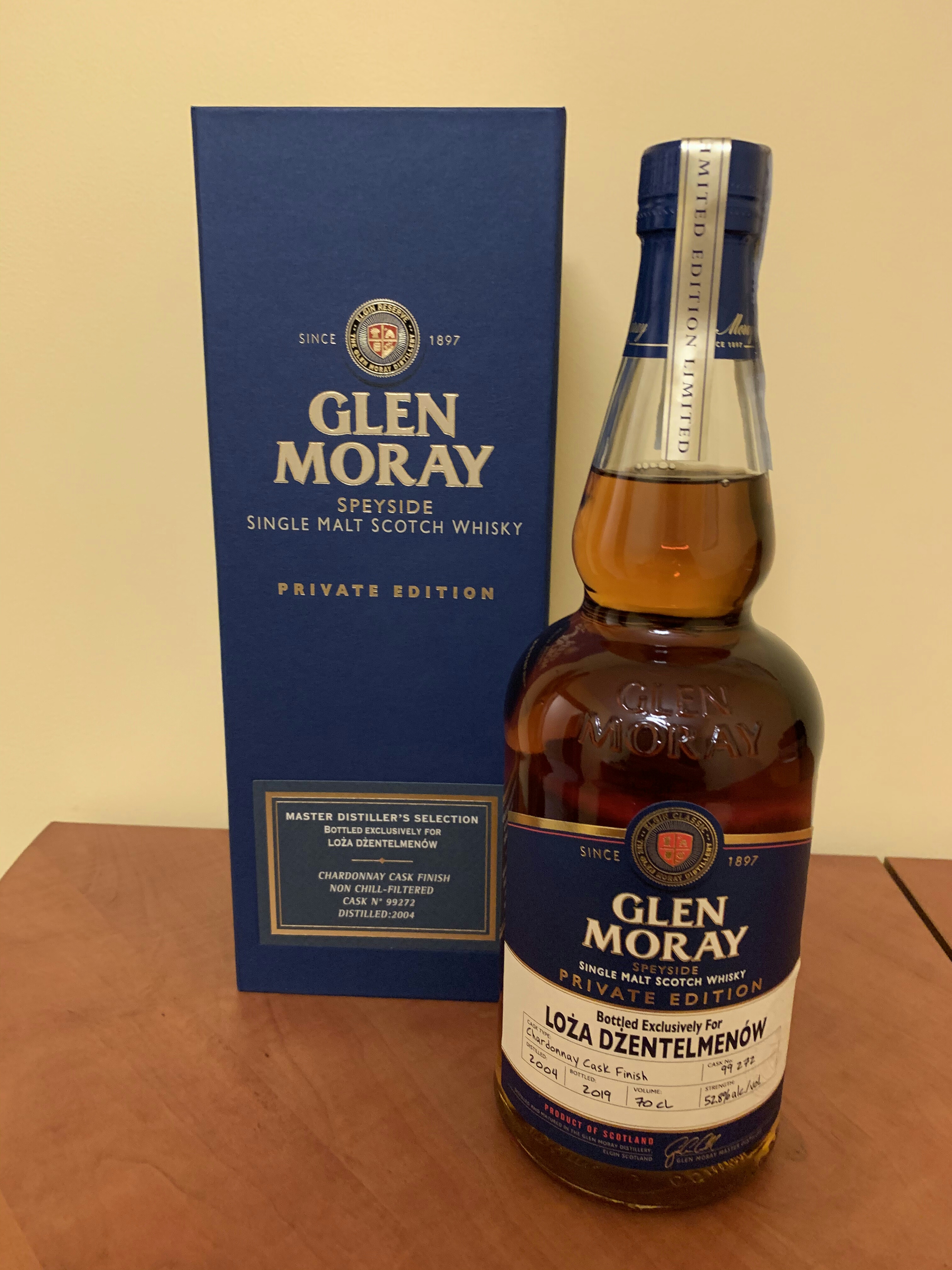 Glen Moray 2004 Private Edition Chardonnay Cask Finish