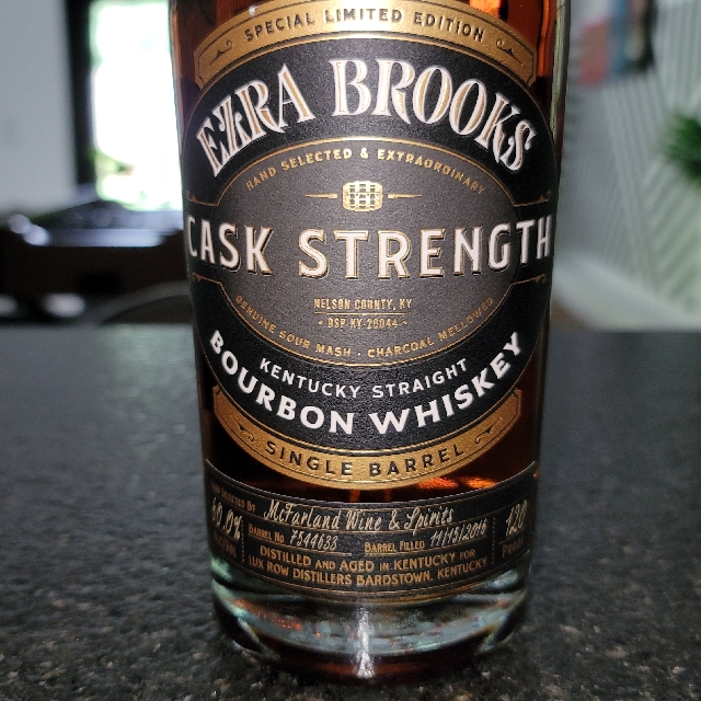 EZRA BROOKS CASK STRENGTH MCFARLAND WINE AND SPIRITS PICK