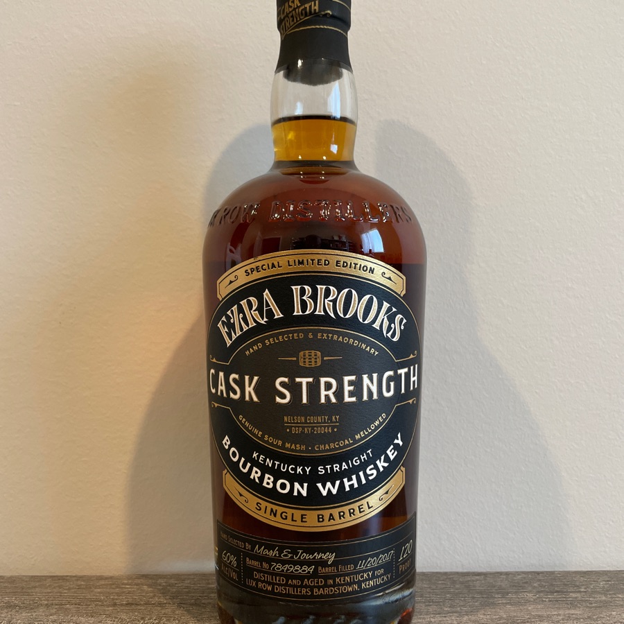 Ezra Brooks Kentucky Straight Bourbon Whiskey Cask Strength Single Barrel (Mash & Journey-The Short Stack)