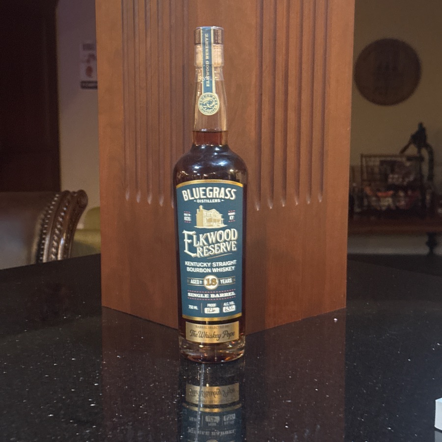 Elkwood Reserve Straight Bourbon 18 Yrs (Barrel No. 218 - The Whiskey Pope)
