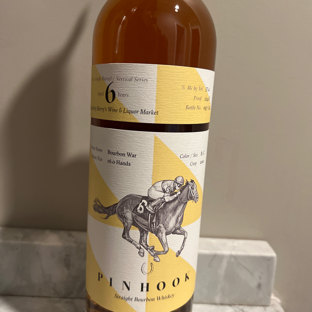 Pinhook 6 Year Bourbon War True Single Barrel/Vertical Series (Harry's)