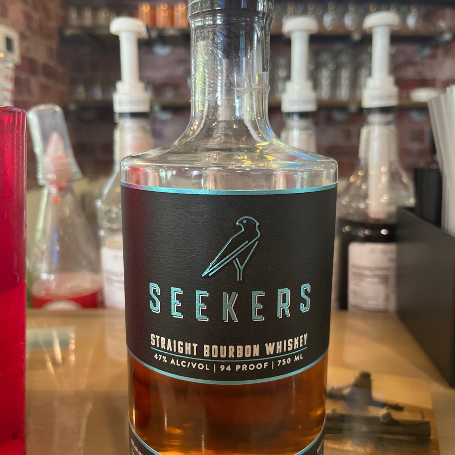 Seekers dtraight bourbon whiskey