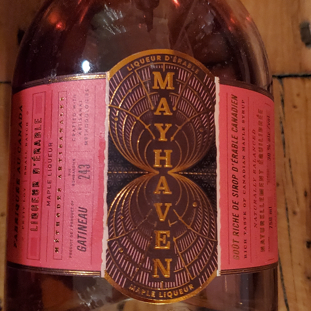Mayhaven liqueur d'érable