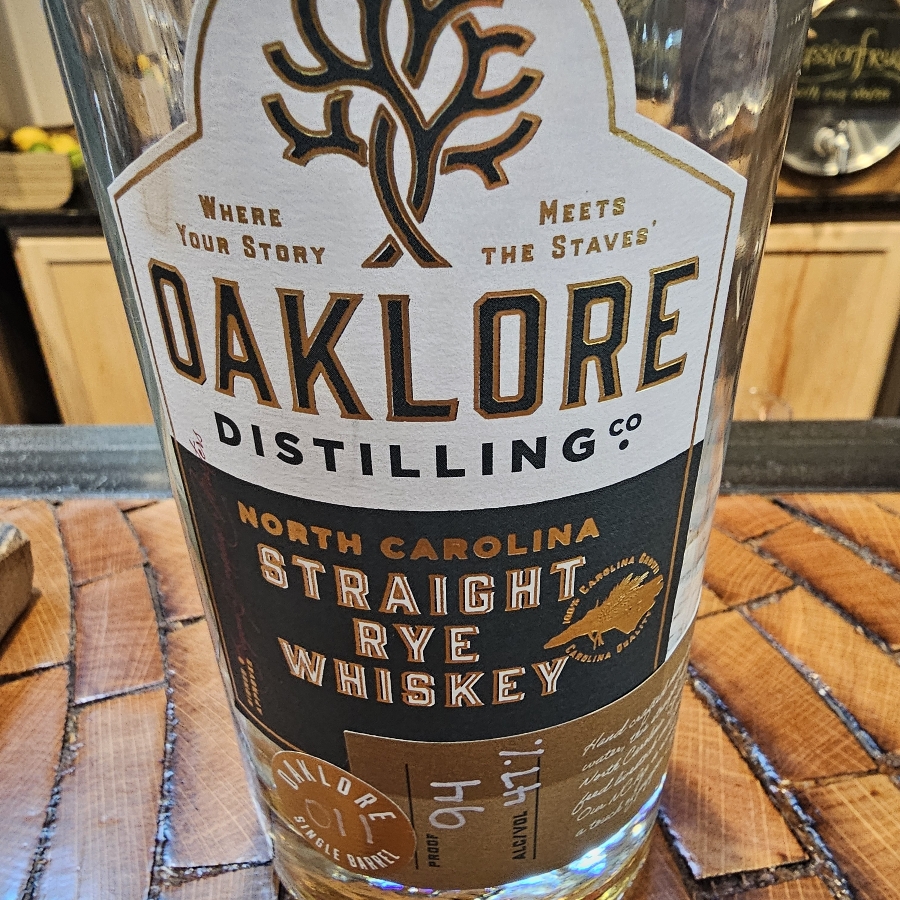 Oaklore Straight Rye Whiskey Barrell 11
