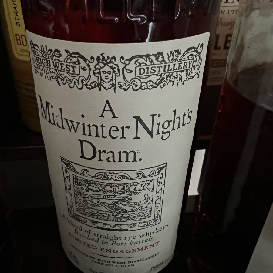 High West A Midnight Winter's Dram Limited Engagement Act 18 Scene 5