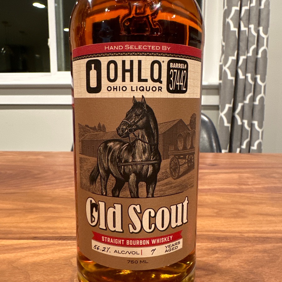 Old Scout Straight Bourbon Whiskey-OHLQ Barrel #37442