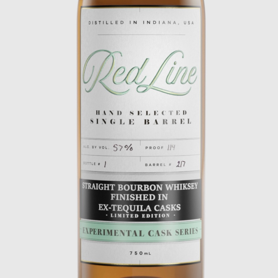 Red Line Experimental Cask Series Straight Bourbon Whiskey Finished In Ex Tequila Casks