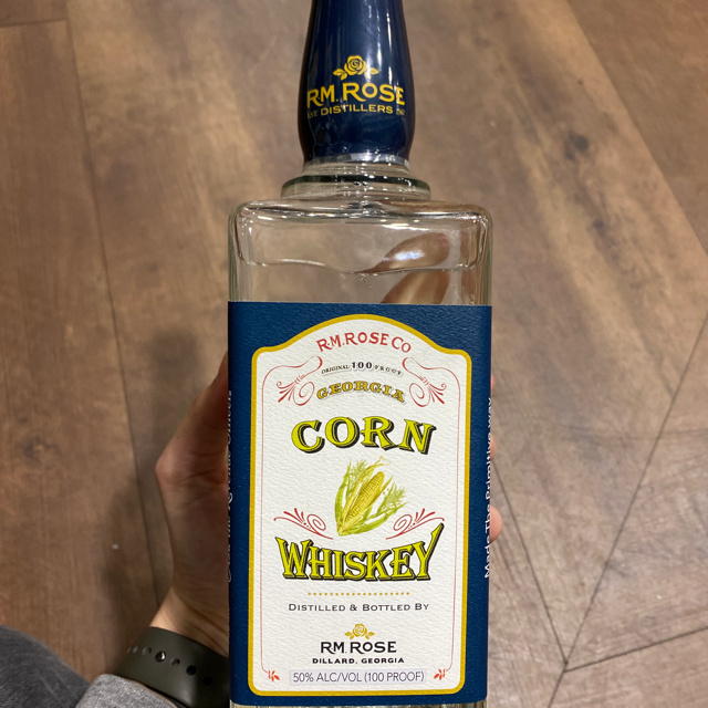 R.M. Rose Georgia Corn Whiskey