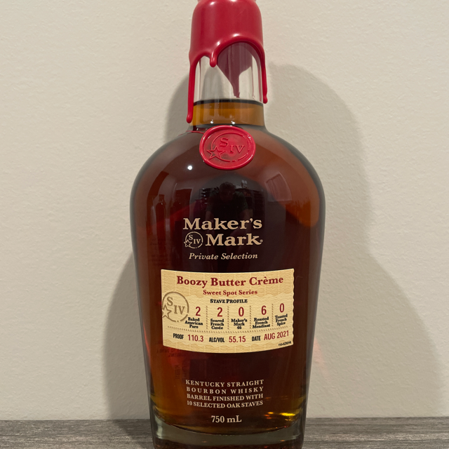 Maker's Mark Private Selection (Boozy Butter Crème, Sweet Spot Series, Aug 2021)