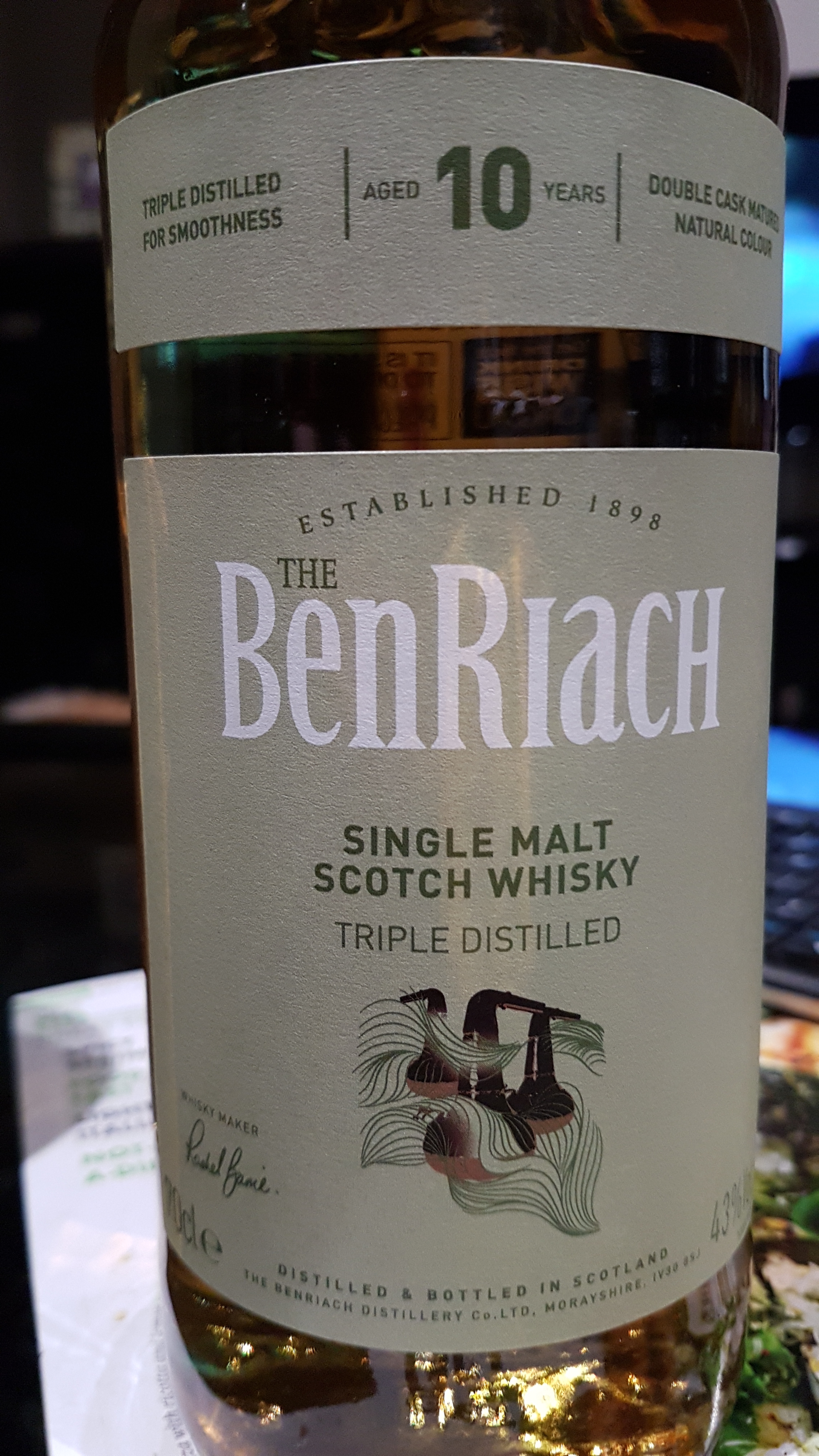 Benraich 10 year Triple Distilled