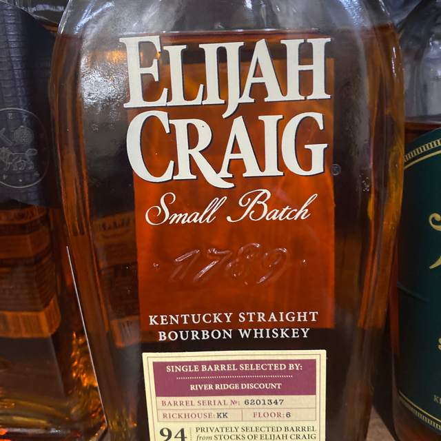 Elijah Craig River Ridge Discount store pick