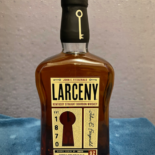 Larceny single barrel pick (Bourbon & Burnz Pawleys Isl SC)