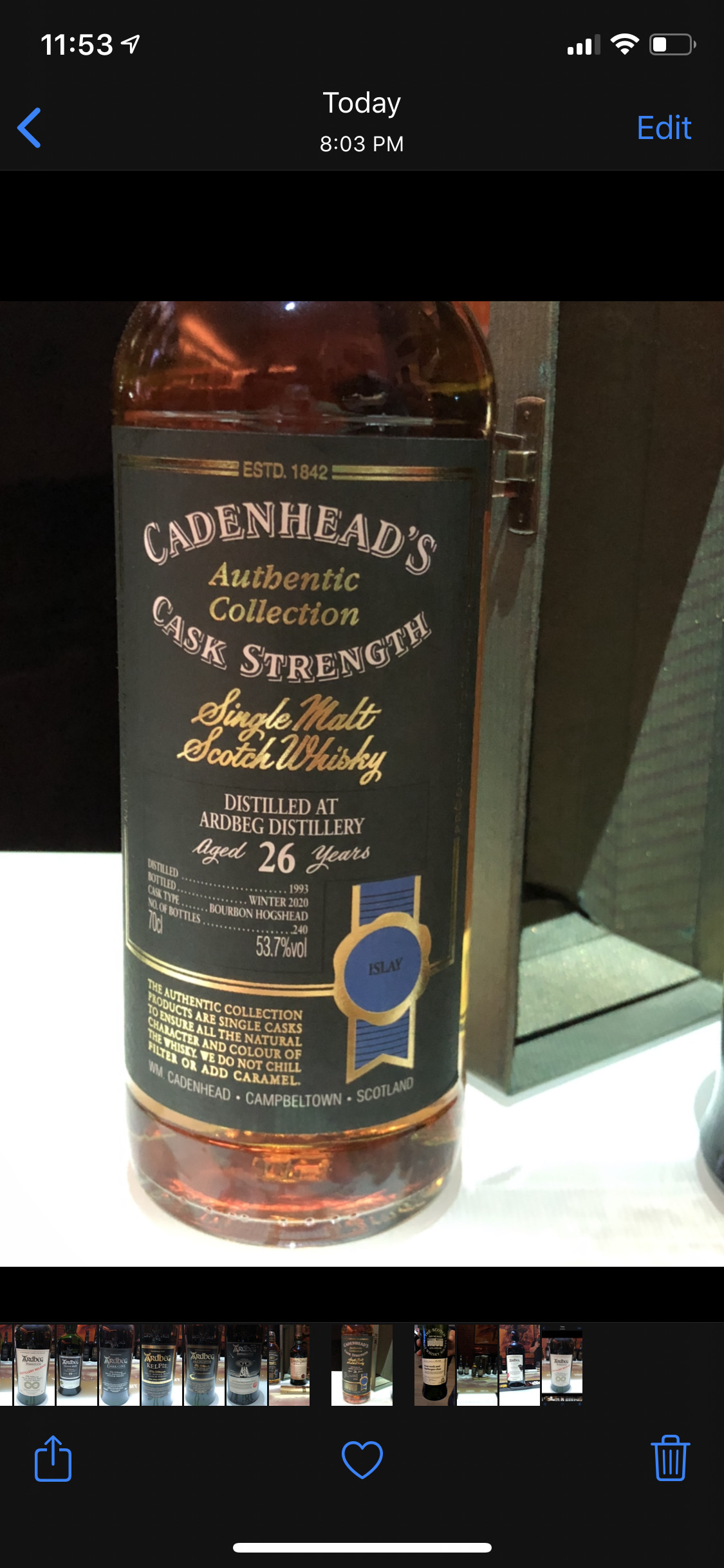 Ardbeg 1993 26 Year Authentic Collection (Cadenhead's)