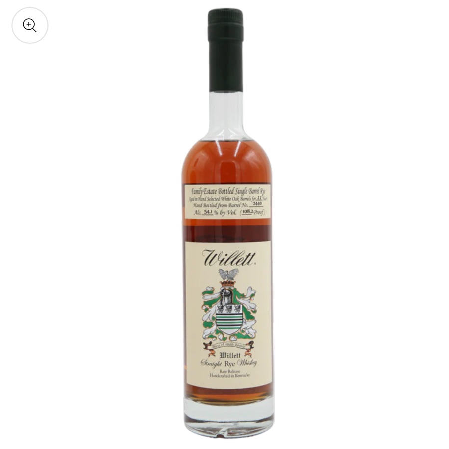 Willett Family Estate Single Barrel Kentucky Straight Rye 11 Year
(BevMo 2024)
