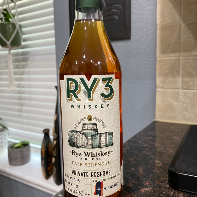 Ry3 Cask Strength Private Reserve Rum Cask Finish