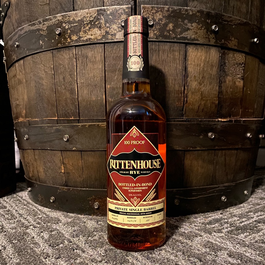 Rittenhouse Rye Private Single Barrel (Frugal MacDoogal)