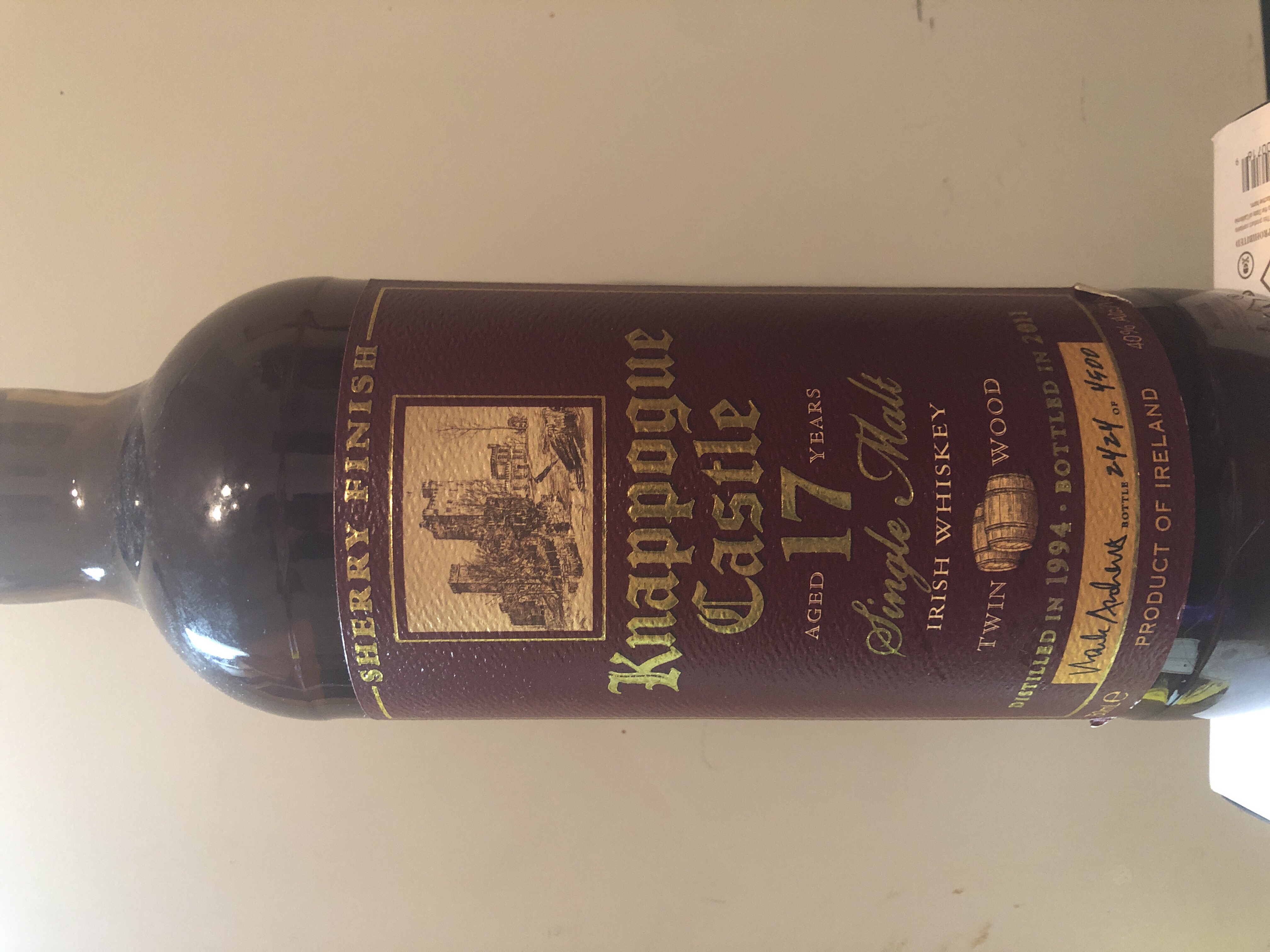 Knappogue Castle 17 Year Twin Wood (Bottled 2011)