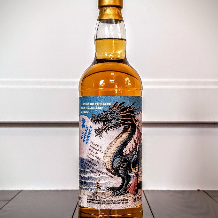 The Whisky Agency Bruichladdich 2004 18 Year Single Malt Scotch Whisky