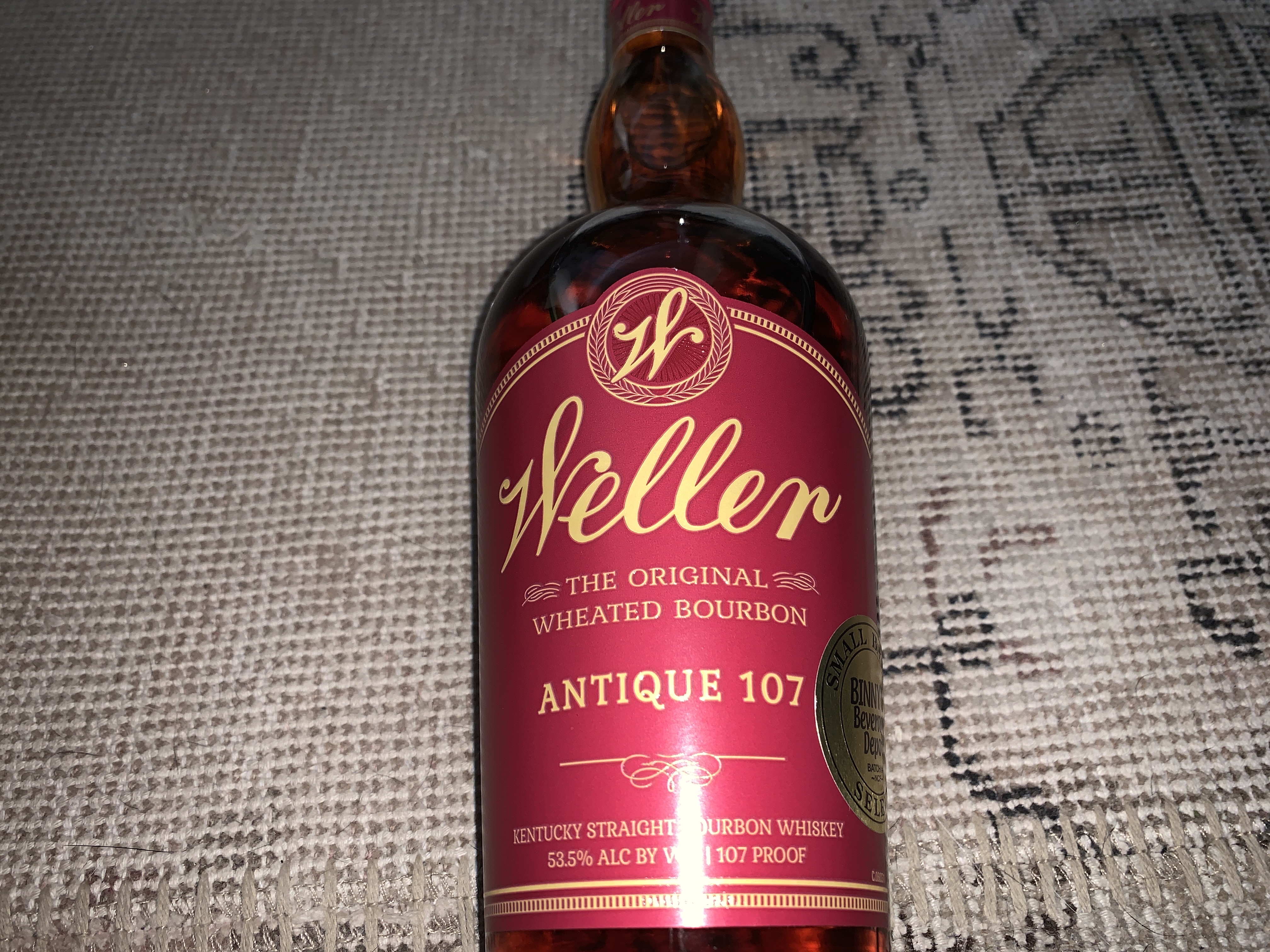 W. L. Weller Antique 107 (Binny's Handpick)
