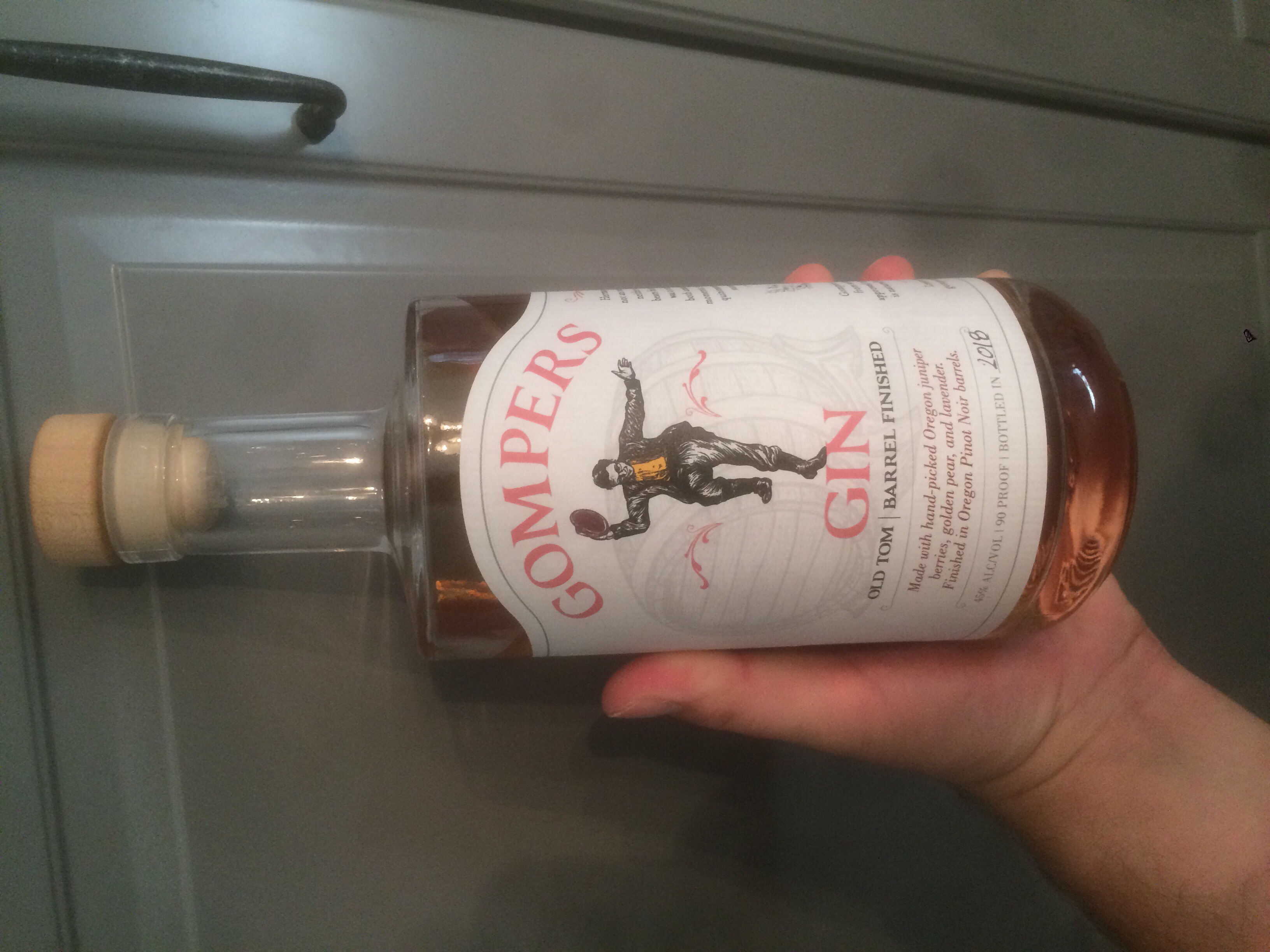 Gompers Gin old tom barrel finished