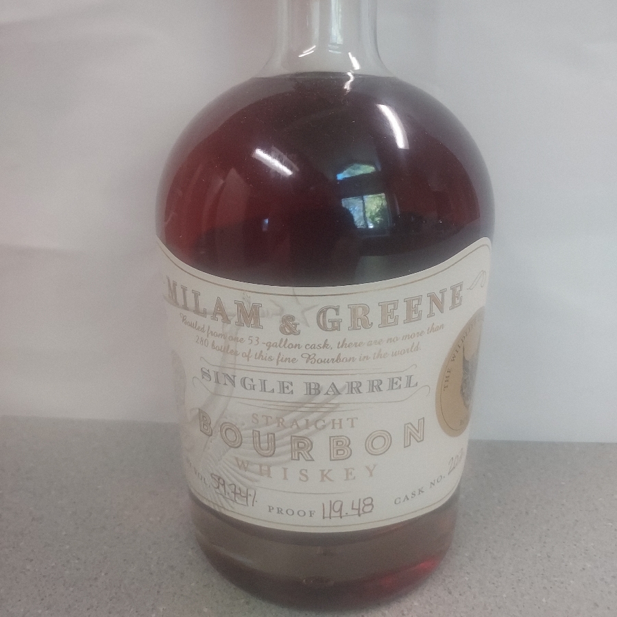 Milam & Greene Bobcat Single Barrel Straight Bourbon (2023 Wildlife Collection)