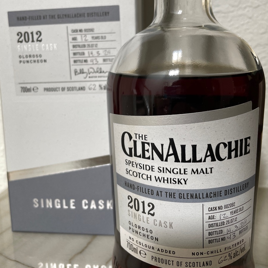 Glenallachie Hand-fill - 2012 Single Cask Oloroso Puncheon