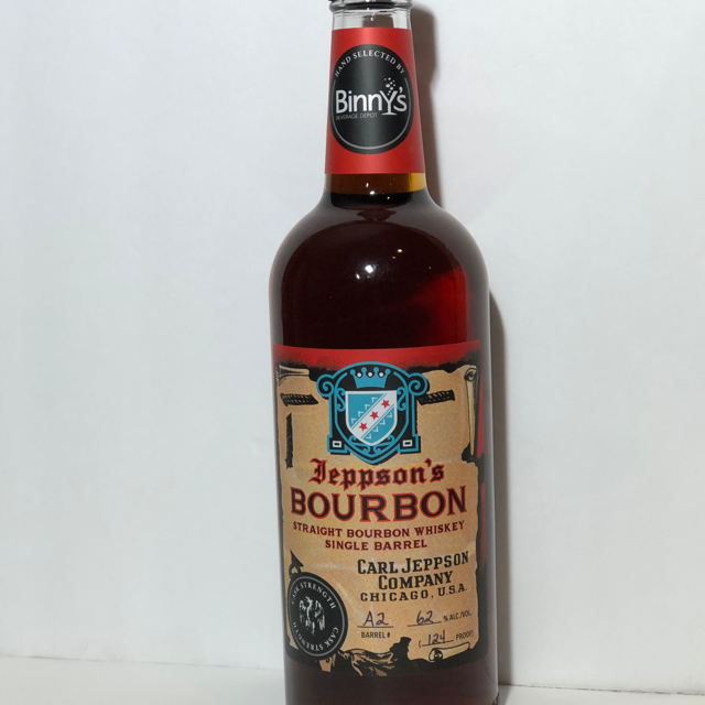 Jeppson's Bourbon Single Barrel Cask Strength Binny's Pick