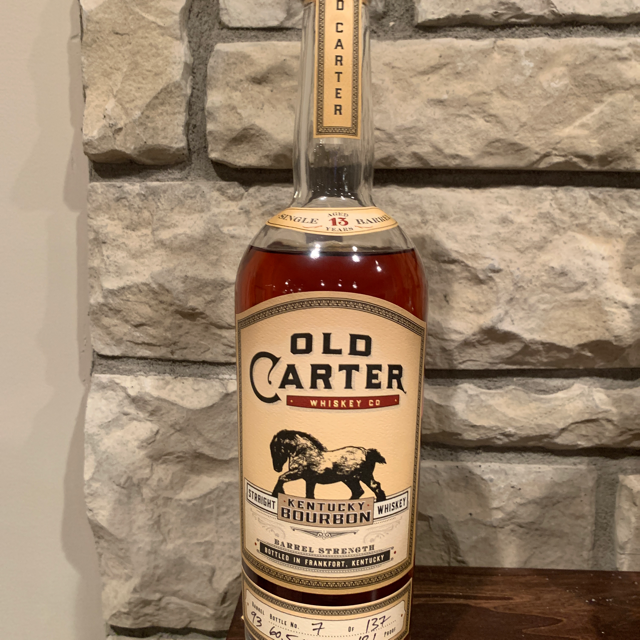 Old Carter 13 Year Kentucky Straight Bourbon Single Barrel #93 (2020 Release)
