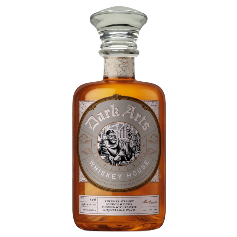 Dark Arts Whiskey House Kentucky Straight Bourbon Whiskey Finished with Toasted Mizunara Oak Staves