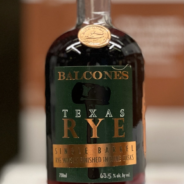 Balcones barrel select rye port finish