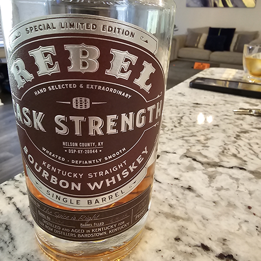 Rebel Cask Strength Bourbon Barrell the Spice is Right