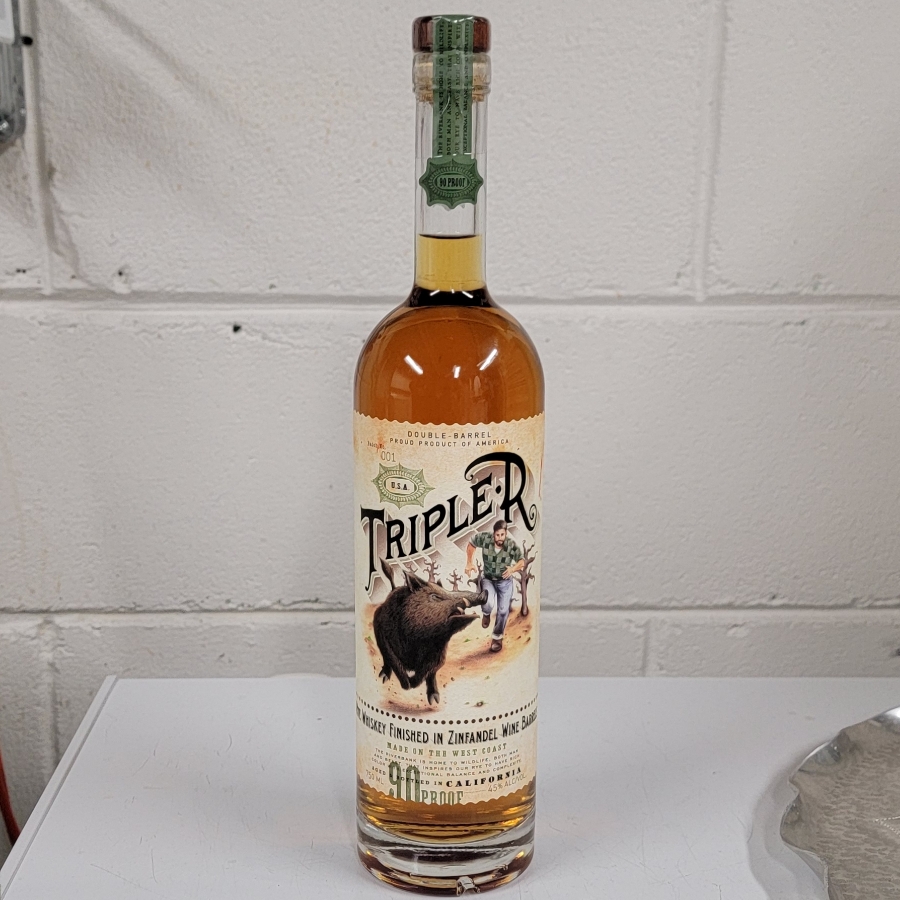 Triple-R Rye Whiskey Finished in Zinfandel Barrels