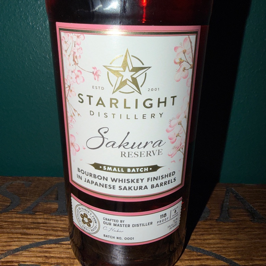 Starlight Sakura Reserve (bourbon finished (japanese sakura barrels)