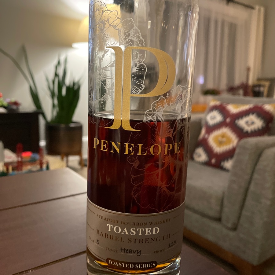Penelope Toasted Barrel Strength Bourbon Char 5, Heavy Toast