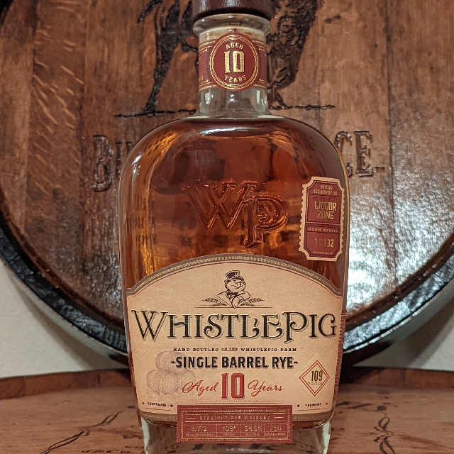 Whistlepig Single Barrel Rye Barrel #19132 (Liquor Zone)