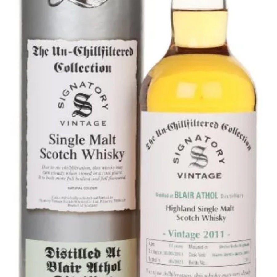 Signatory Vintage Blair Athol 11yr Old Unchillfiltered Collection