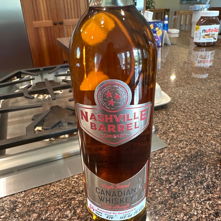 Nashville Barrel Company #272 Single Barrel Cask Strength Canadian Whiskey