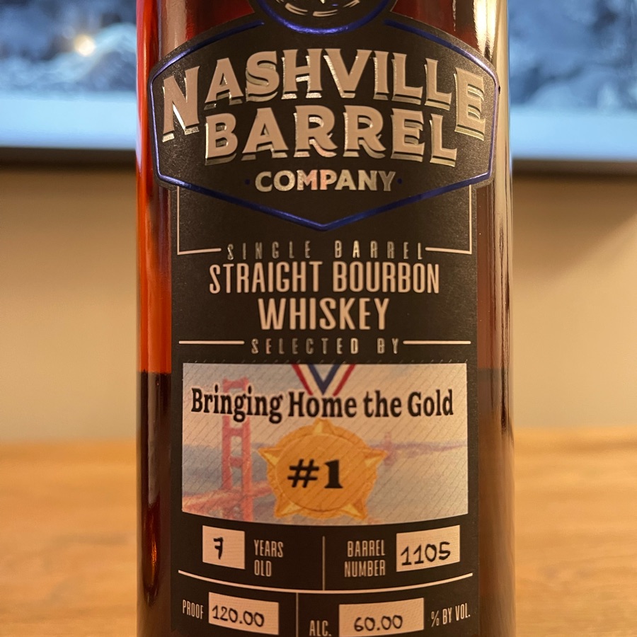 Nashville Barrel Single Barrel Straight Bourbon (Barrel #1105)