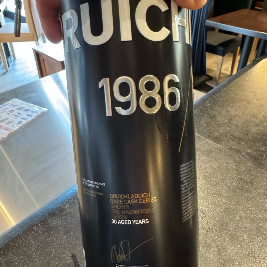 Bruichladdich Rare Cask Series 1986 'Sherry The Magnificent Seven' 30 Year