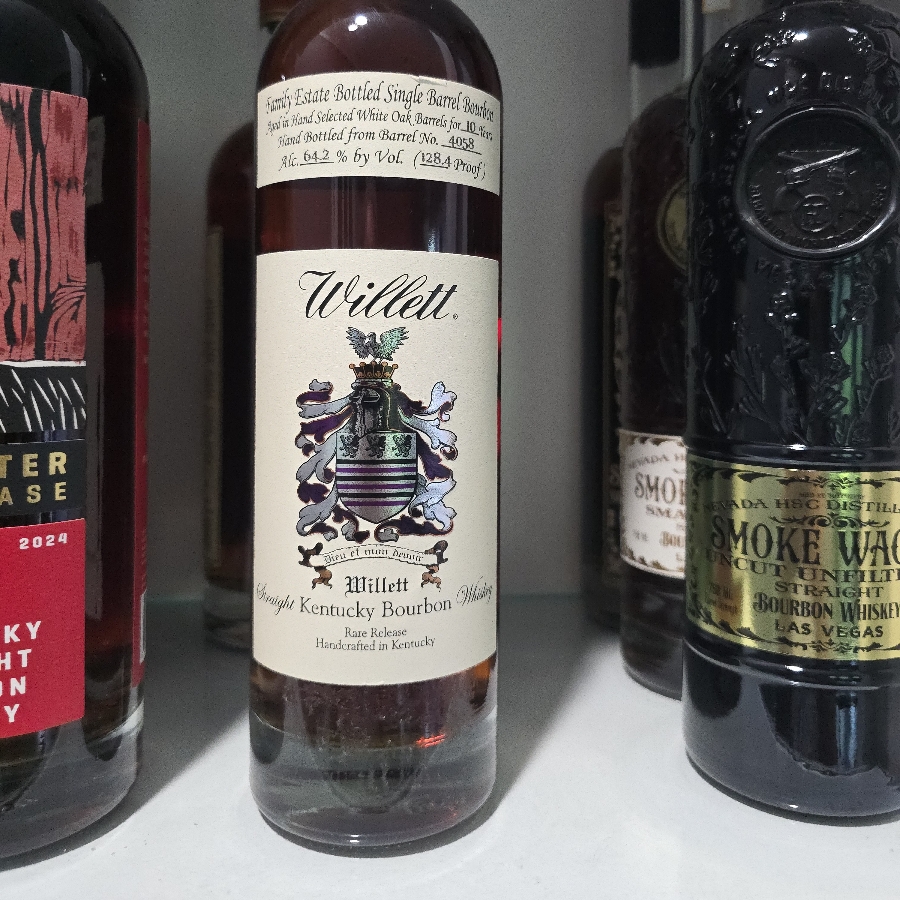 family estate bottled single barrel bourbon 10yr barrel 4058