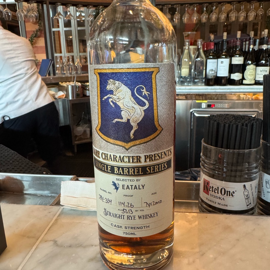 Rare Character Presents Single Barrel Series "Eataly Las Vegas"