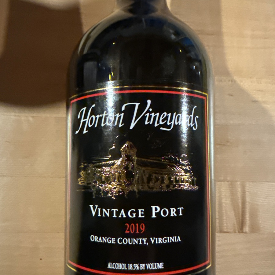 Horton Vineyard's 2019 Vintage Port