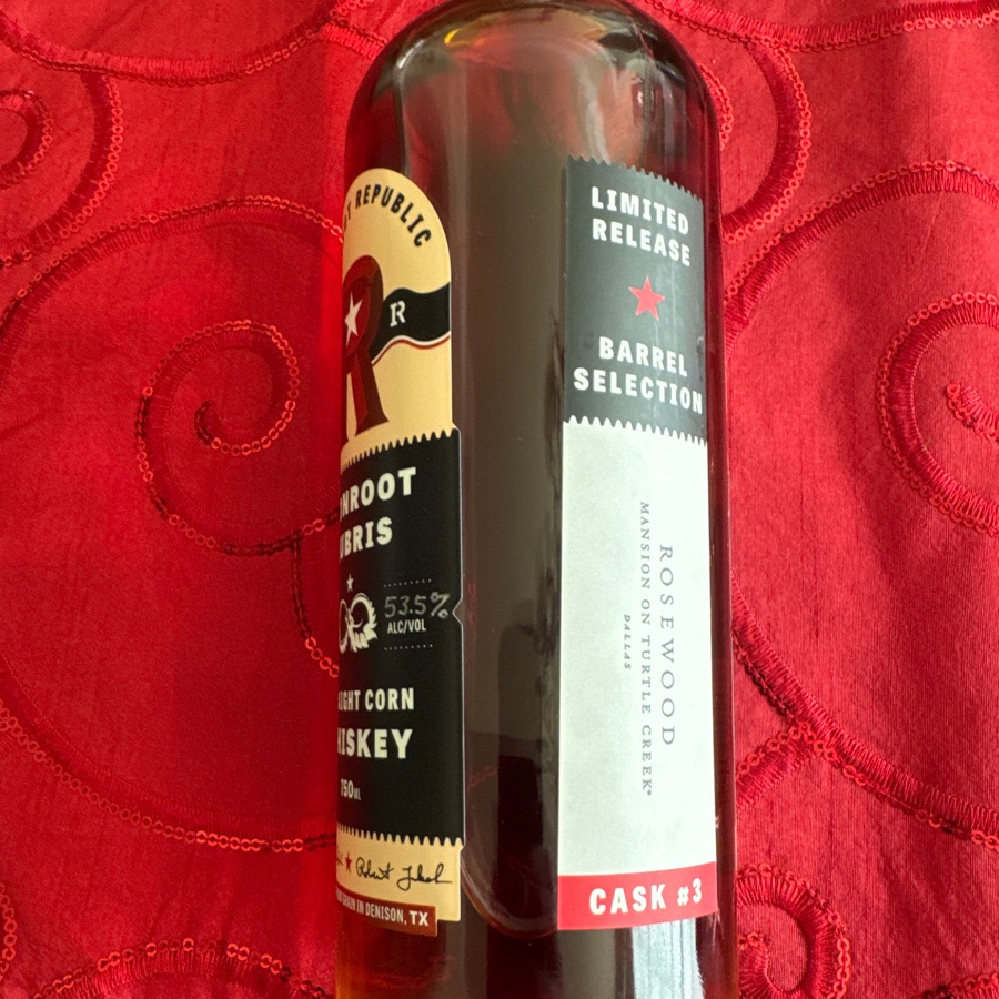 Ironroot Hubris Cask 3 Barrel Selection - Rosewood Mansion on Turtle Creek 2018 edition