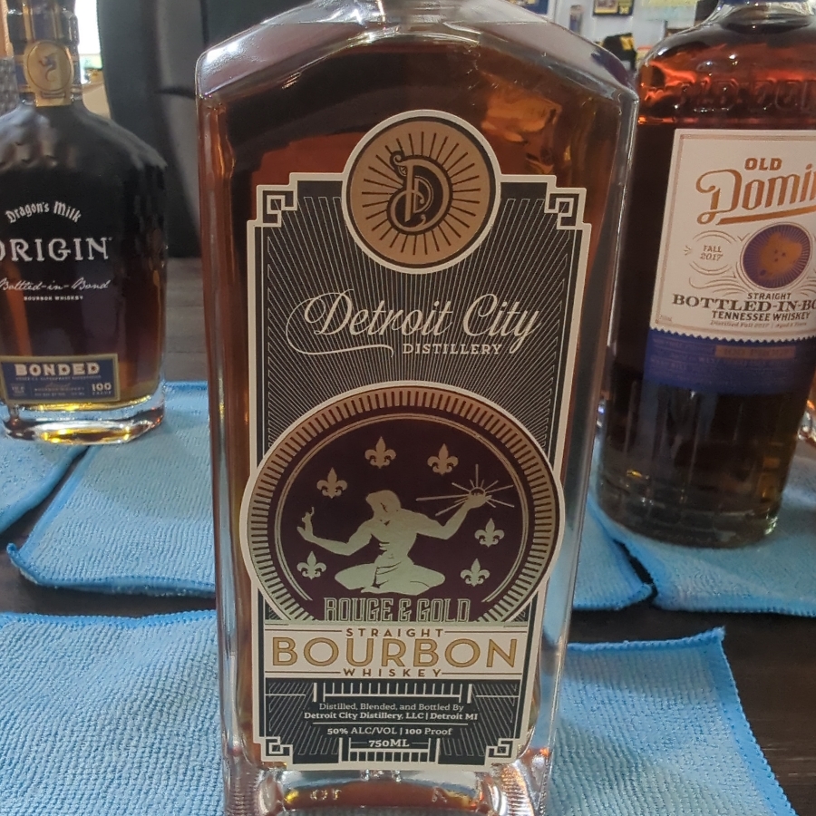 Detroit City Distillery Rouge&Gold Straight Bourbon Whiskey