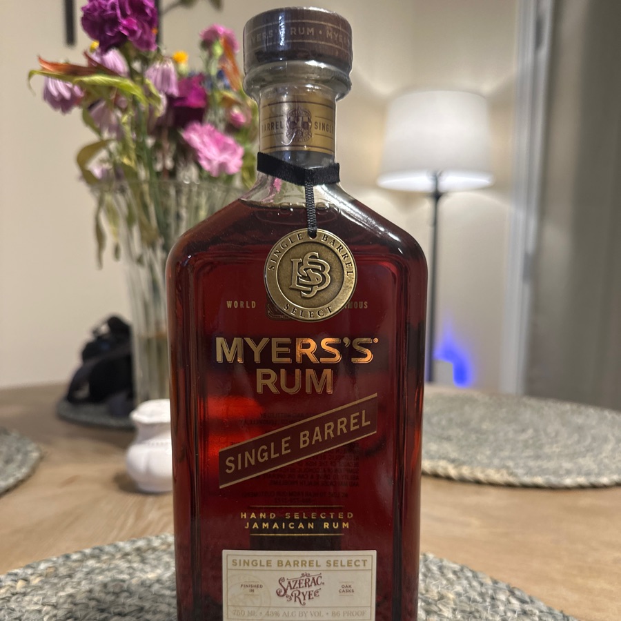 Myers's Rum Single Barrel Sazerac Rye