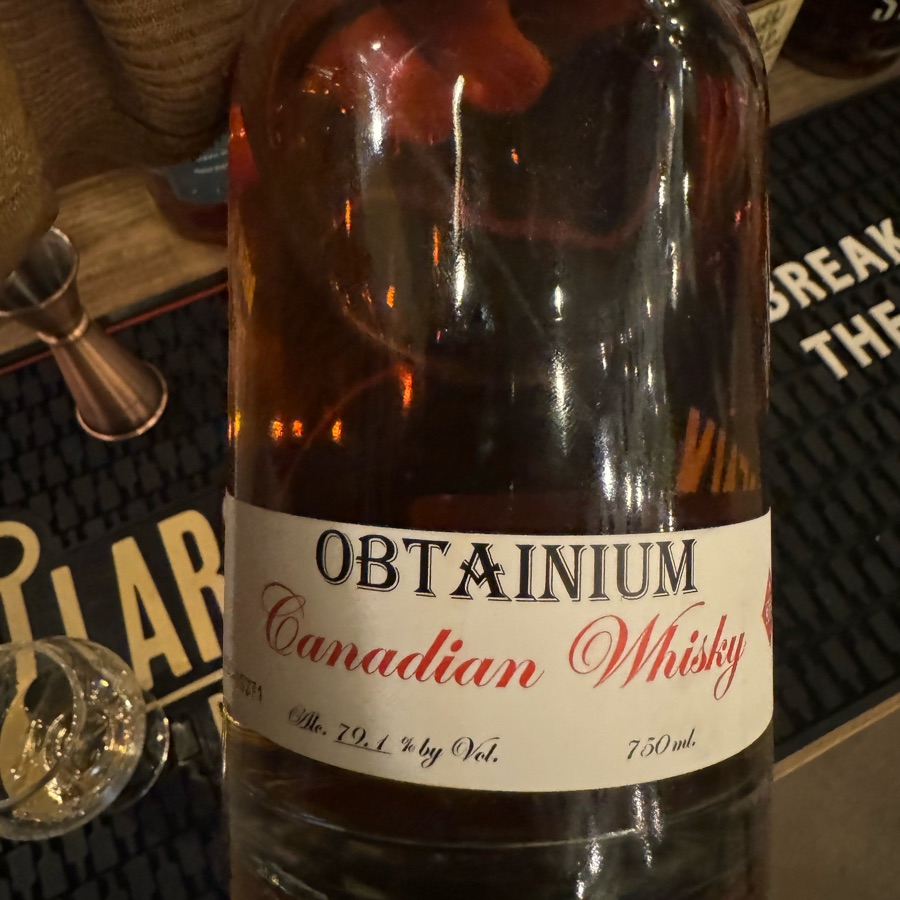 Obtainium Canadian Whiskey, 26 Years Old